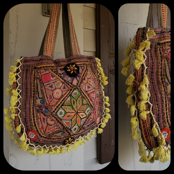 Banjara Boho Hippie gypsy Embroidered handmade Bag - Picture 2 of 8
